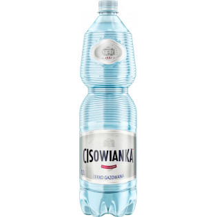 Woda Cisowianka, lekko-gazowana, butelka plastikow