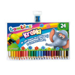 KREDKI BAMBINO OŁÓWKOWE JUMBO 24 KOLORÓW