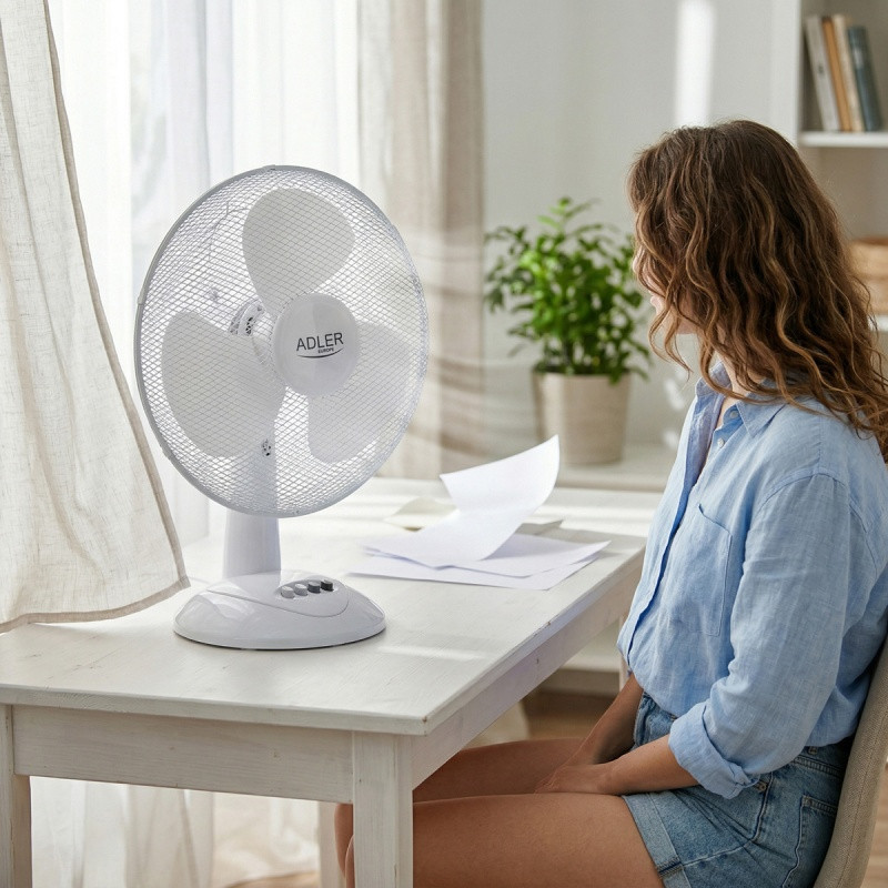 Wentylator ADLER AD 7304, biurkowy, śr. 40cm, 90W,