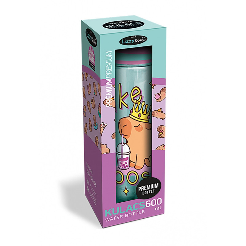 Bidon ICO Lizzy Lollipop Capybara, 600 ml, mix kol