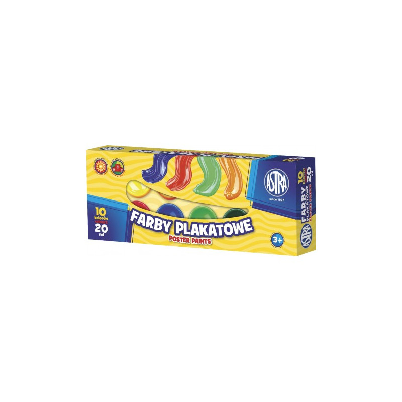 FARBY PLAKATOWE ASTRA 20ML 10 KOLORÓW