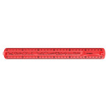 Linijka KEYROAD Tatoo, 30cm, elastyczna, zawieszka