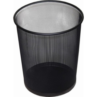 KOSZ BIUROWY DRUCIANY CZARNY 12L  7616