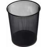 KOSZ BIUROWY DRUCIANY CZARNY 12L  7616