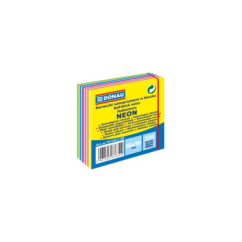 KARTECZKI SAMOPRZYLEPNE DONAU 50X50MM MIX 5011