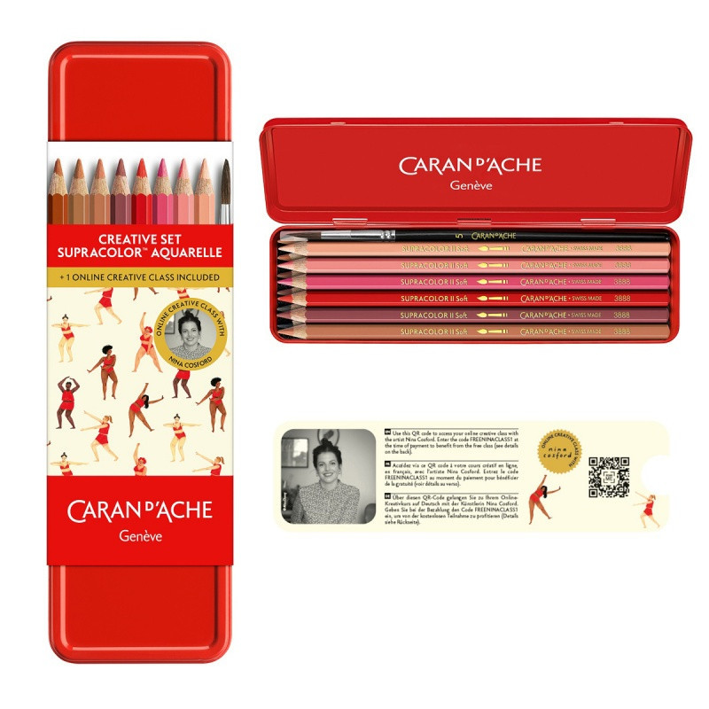 Kredki CARAN D'ACHE Supracolor Nina Cosford, 12 sz
