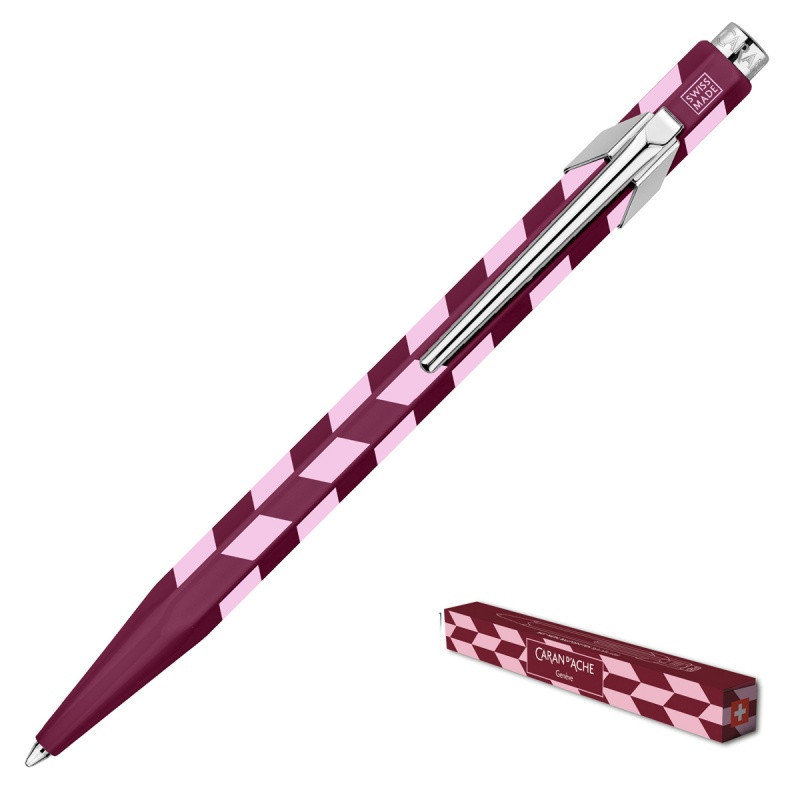 Długopis CARAN D'ACHE 849 Mosaic, garnet red