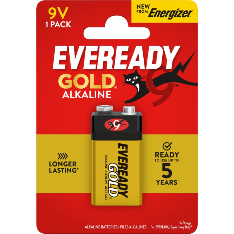 Bateria EVEREADY GOLD from ENERGIZER, E, 6LR61, 9V