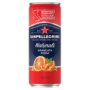 Napój Aranciata Rossa SANPELLEGRINO, delikatny gaz