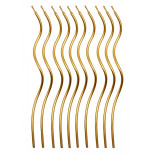 Świeczki spiralne PARTY GO, 14cm, 10 szt., złote
