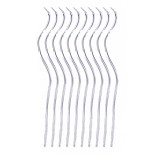 Świeczki spiralne PARTY GO, 14cm, 10 szt., srebrne