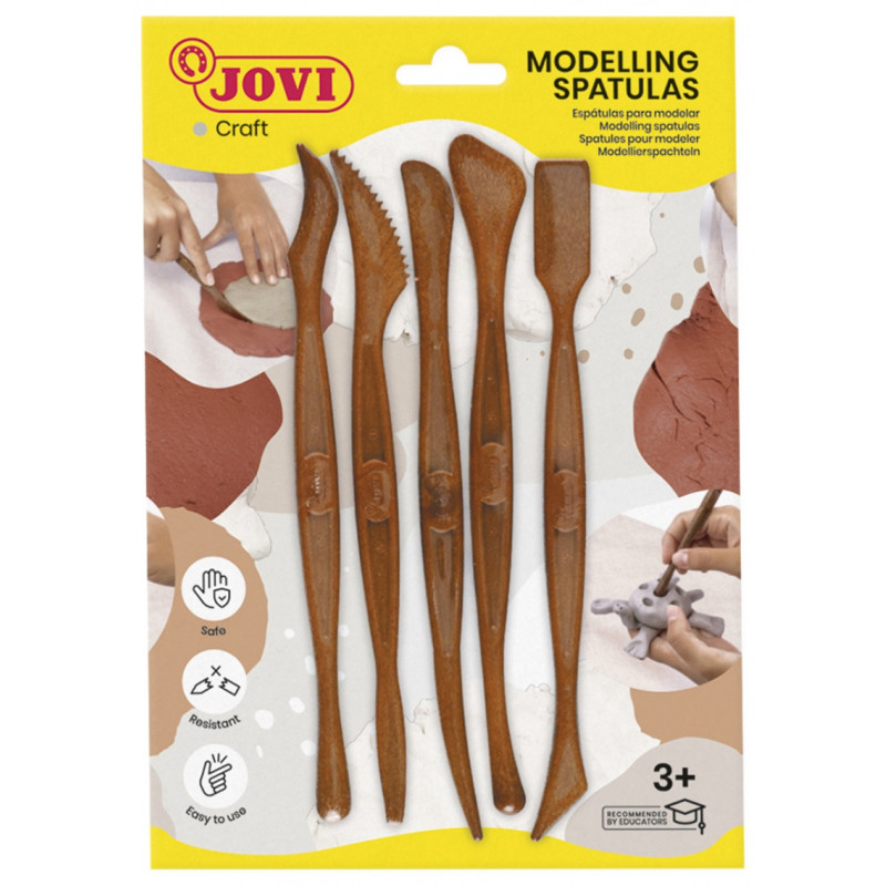 Szpatułki modelarskie JOVI, 5 szt., mix kształtów,