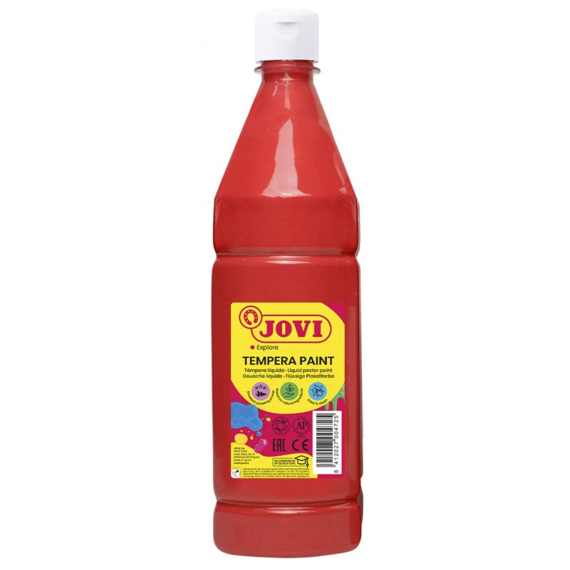 Farba plakatowa JOVI, 1000ml, czerwona