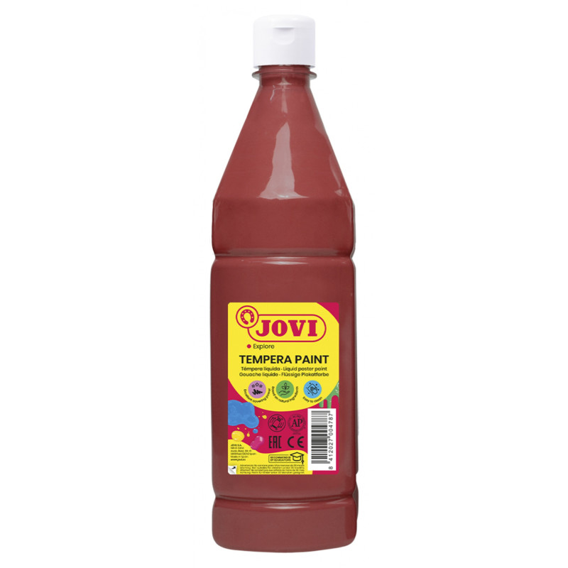Farba plakatowa JOVI, 1000ml, brązowa