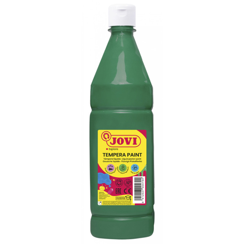Farba plakatowa JOVI, 1000ml, ciemnozielona