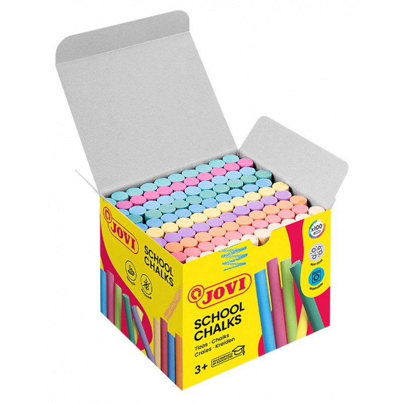 Kreda szkolna JOVI, zestaw 100 szt., mix kolorów