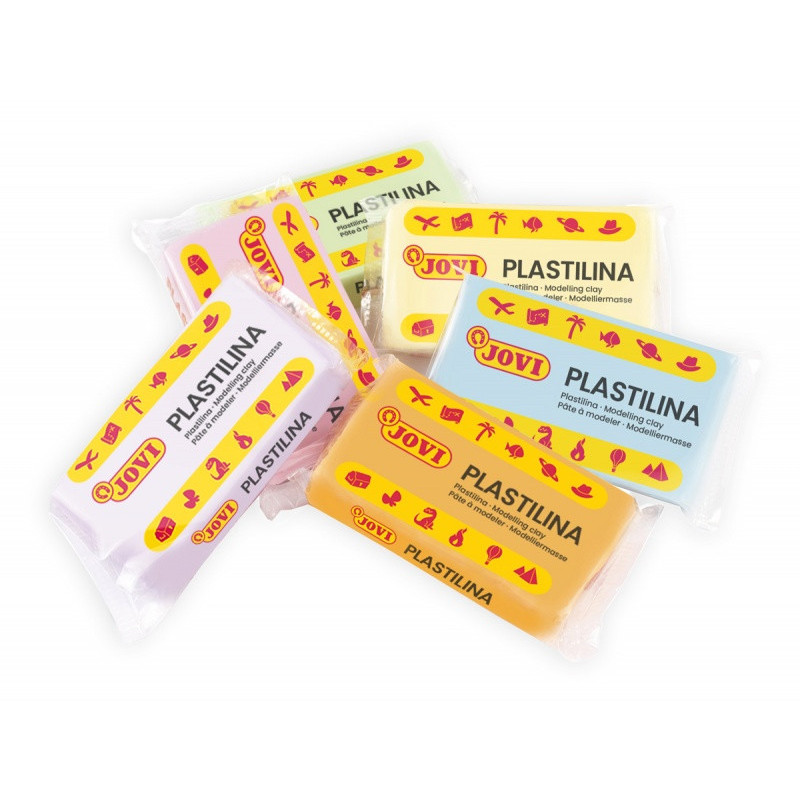 Zestaw plasteliny JOVI, 6x50g, mix kolorów pastelo