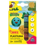 Zestaw plasteliny JOVI, 6x15g, kolory natury, mix