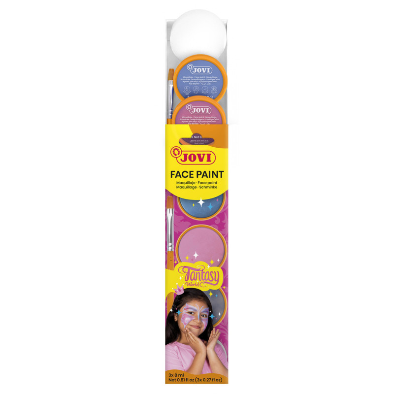 Farby do malowania twarzy JOVI Fantasy, 3x8ml, z p