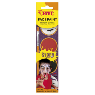 Farby do malowania twarzy JOVI Scary, 3x8ml, z pęd