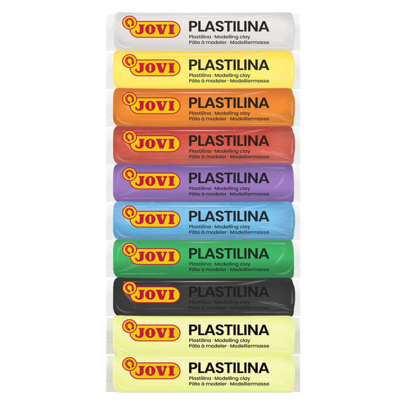 Zestaw plasteliny JOVI, 10x15g, 8 kolorów basic +