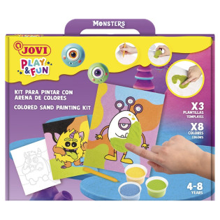 Zestaw do malowania piaskiem JOVI Play&Fun, potwor