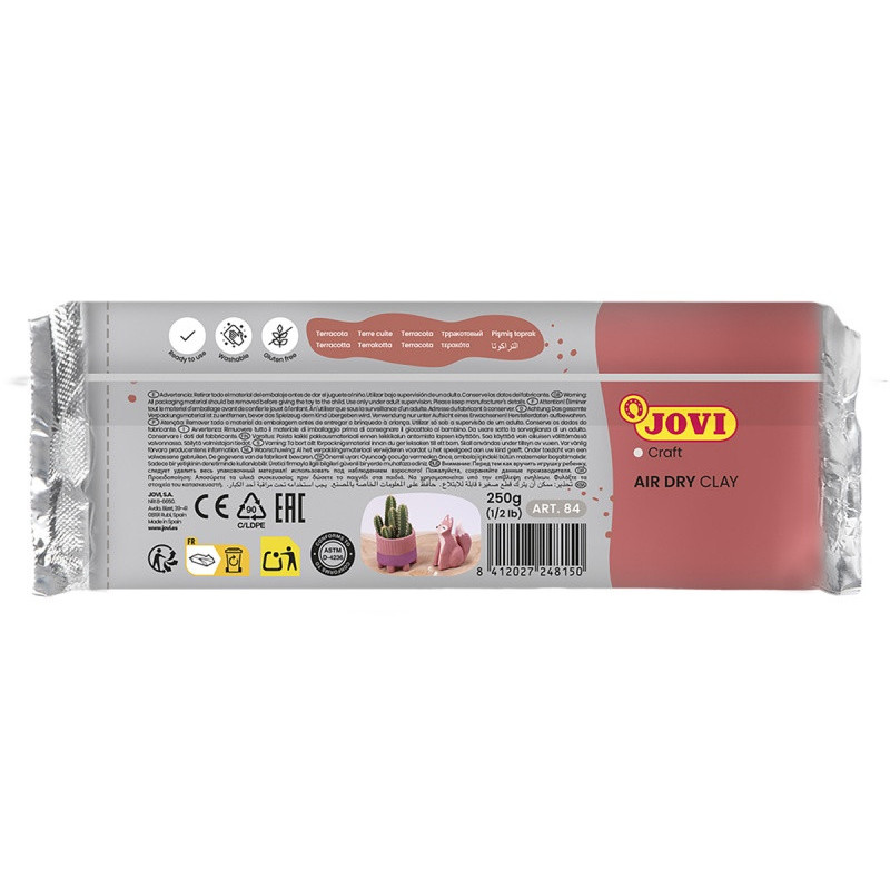 Glina samoutwardzalna JOVI, 250g, ceglana (terraco
