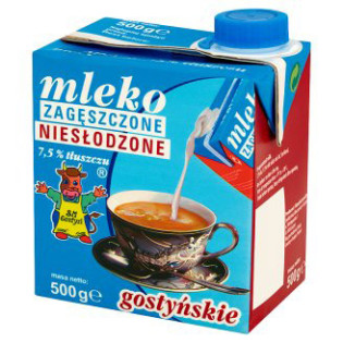 S MLEKO ZAGĘSZCZONE 500G N/SŁODZ.KARTON