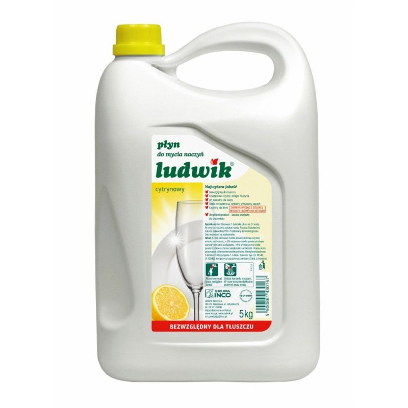 C PŁYN DO NACZYŃ LUDWIK 5L CYTRYNOWY