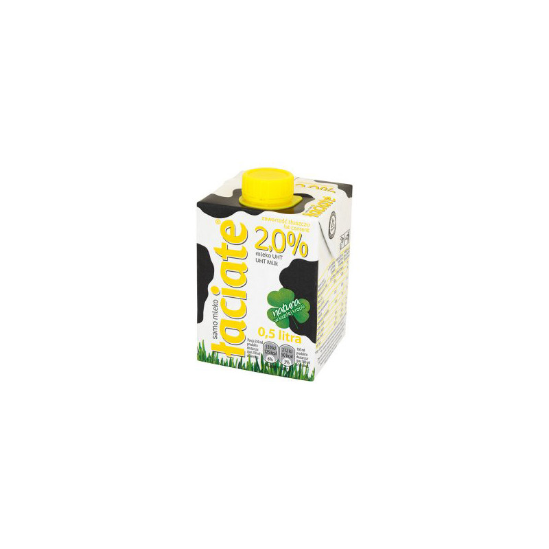 S MLEKO 2% 0,5L ŁACIATE