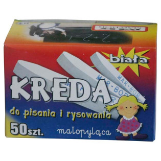 KREDA MAR BOR BIAŁA 50SZT B4