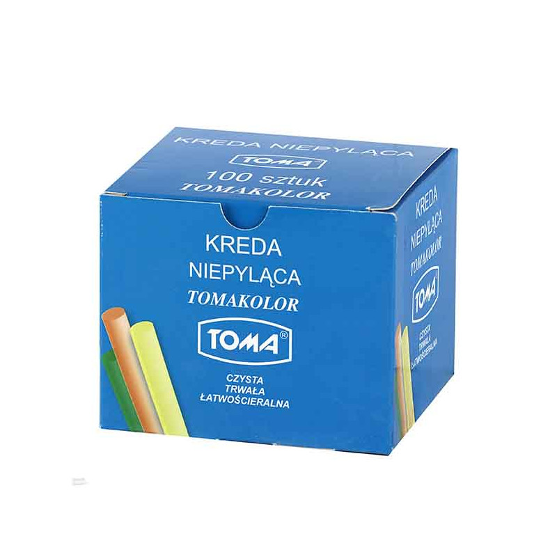 KREDA TOMA KOLOROWA OKRĄGŁA BEZPYŁOWA 100 SZT 8020