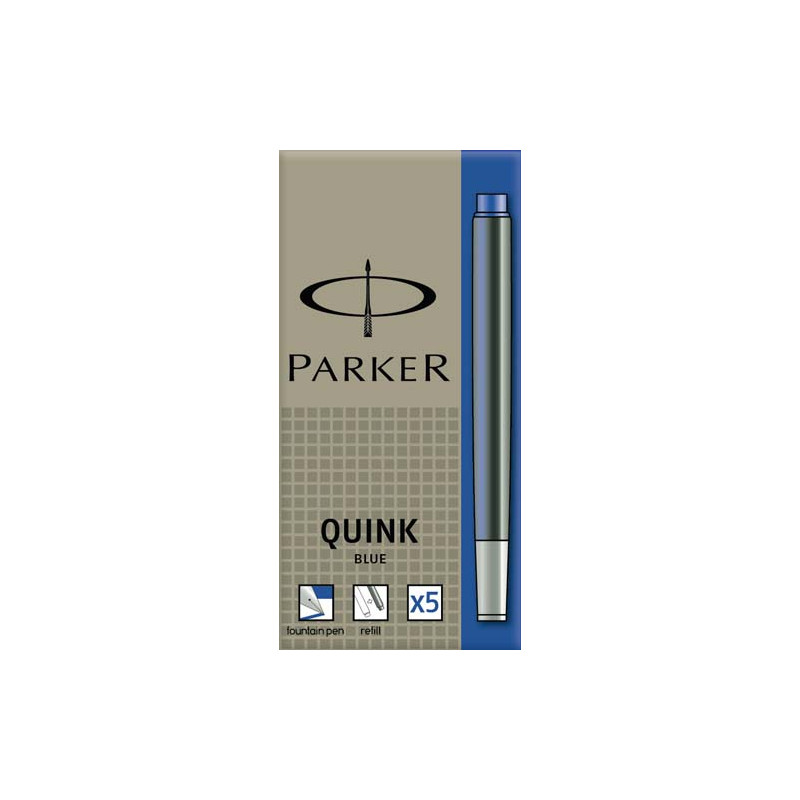 NABOJE DO PIÓRA PARKER NIEBIESKIE Z11 5 SZTUK