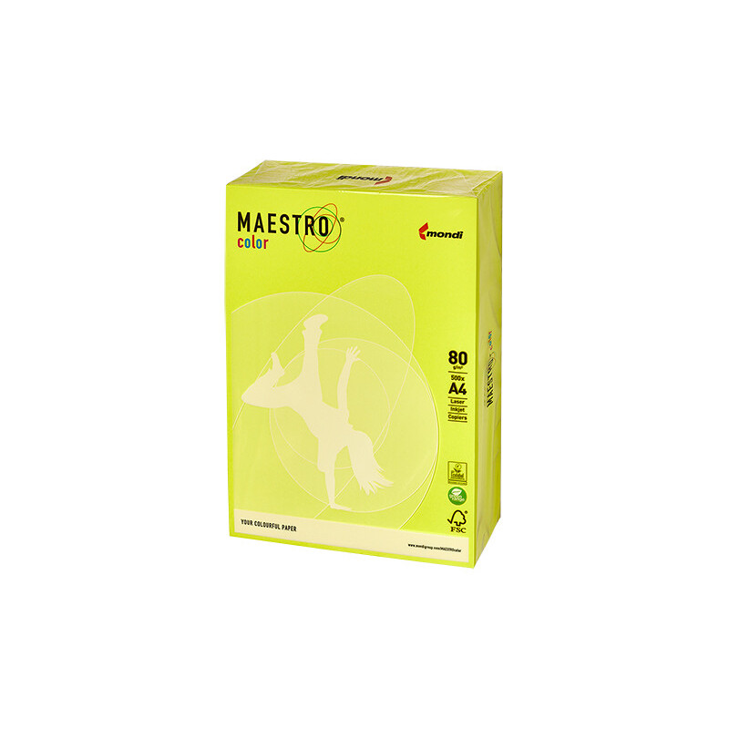 PAPIER KSERO KOLOR A4 80G ZIELONY MAESTRO NEOGN