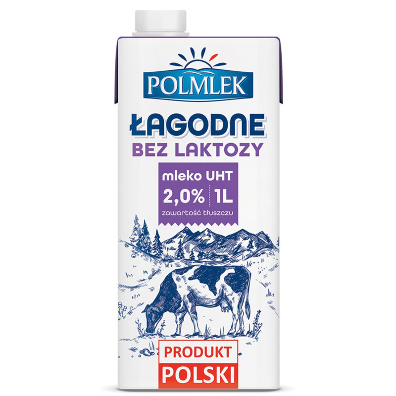 S MLEKO 2% 1L BEZ LAKTOZY POLMLEK