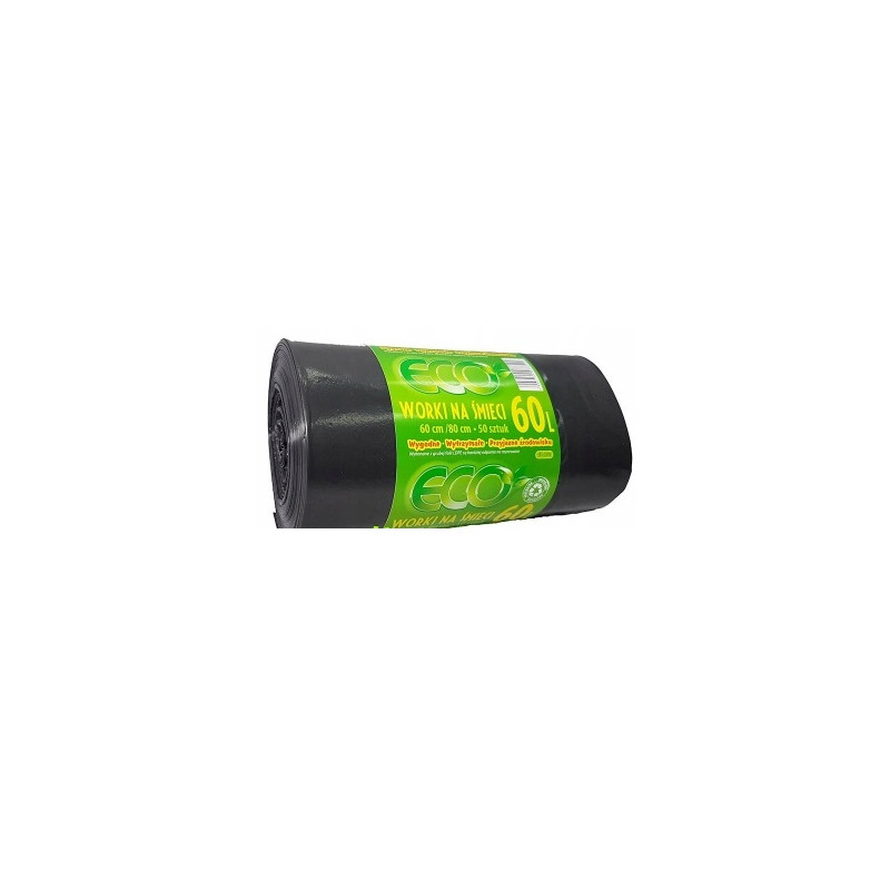 WORKI NA ŚMIECI  ECO 60L 50SZT LD CZARNE