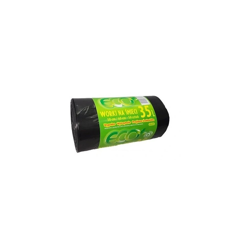 WORKI NA ŚMIECI  ECO 35L 50SZT LD CZARNE