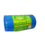WORKI NA ŚMIECI  ECO 35L 50SZT LD NIEBIESKIE