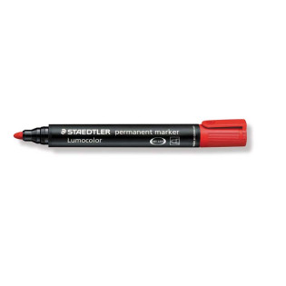 MARKER STAEDTLER LUMOCOLOR 352 CZERWONY OKRĄGŁY
