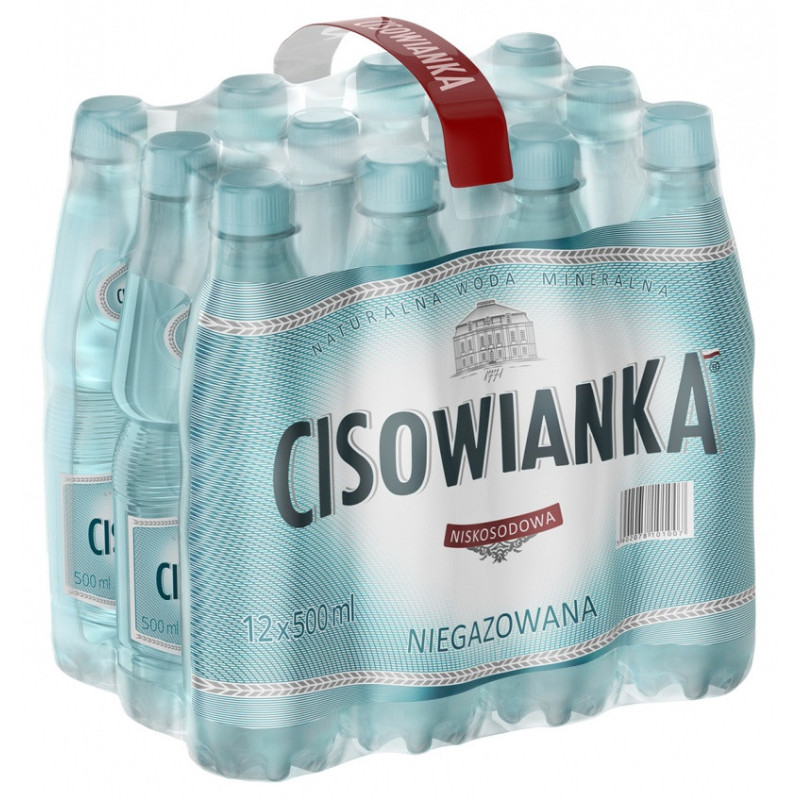 S WODA NIEGAZOWANA 0,5L CISOWIANKA KAUCJA