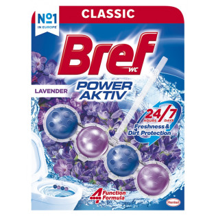 Kulki myjąco-zapachowe do toalet BREF Power Aktiv Lavender, 50g