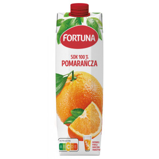 Sok FORTUNA, pomarańczowy, 1l