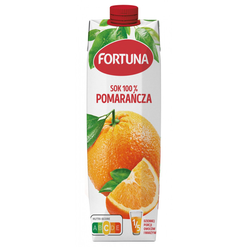Sok FORTUNA, pomarańczowy, 1l