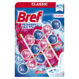Kulki myjąco-zapachowe do toalet BREF Power Aktiv Flower, 3x50g