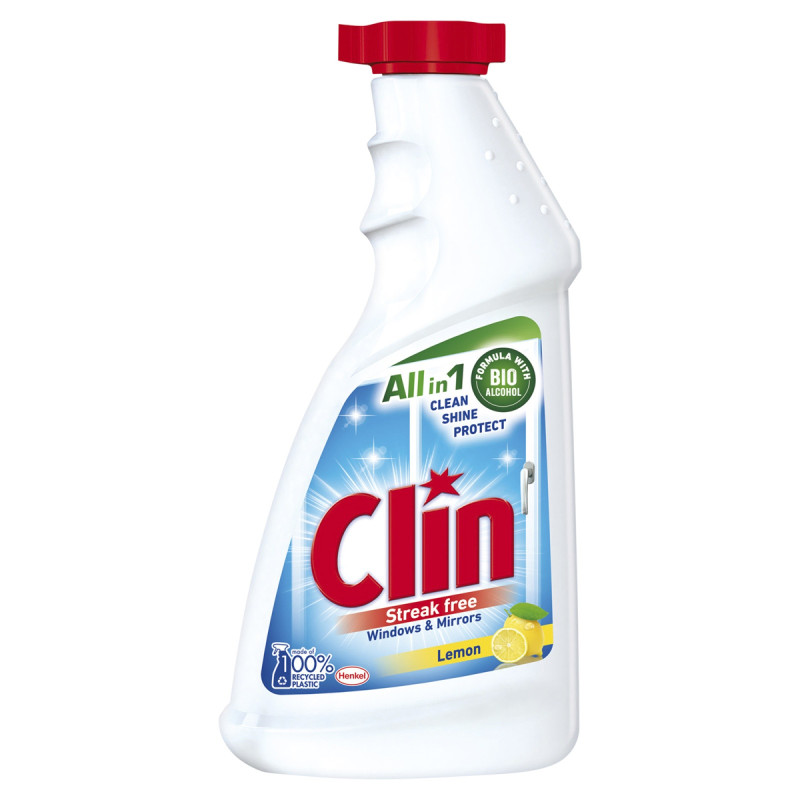 Płyn do mycia szyb CLIN Cytryna, zapas, 500ml