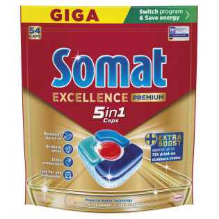 Kapsułki do zmywarki SOMAT Excellence Premium 5w1, 54 szt.