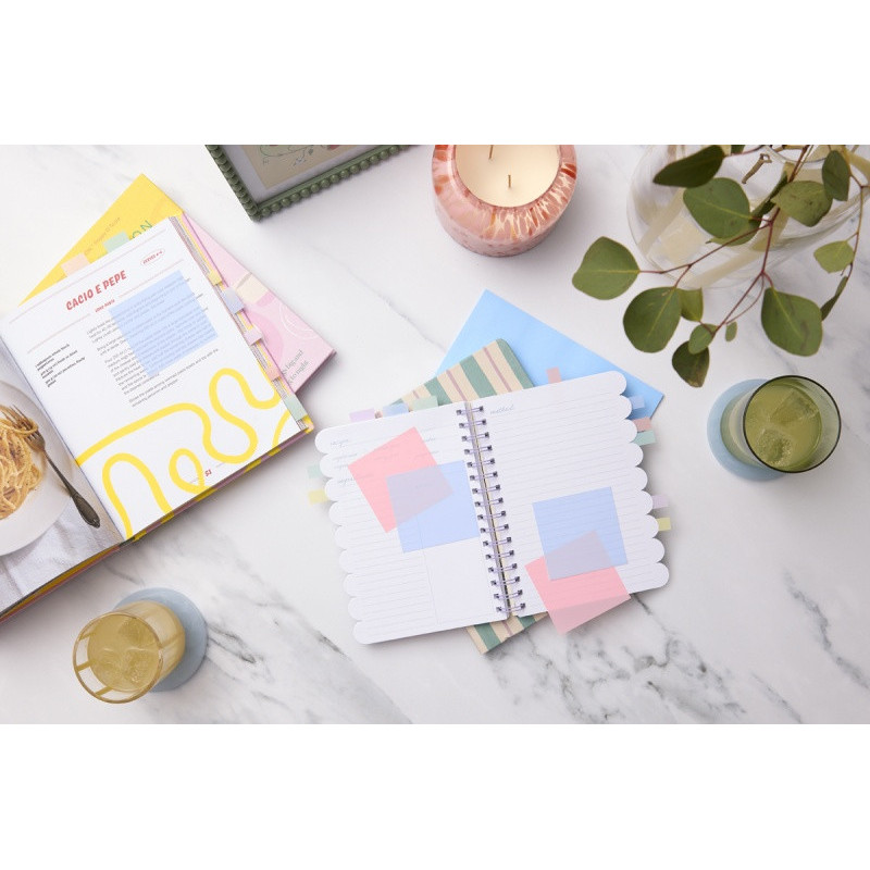 Przezroczyste karteczki samoprzylepne POST-IT Transparent Notes (600-1TRSPB), 73x73mm, 36 kart., pastelowe niebieskie
