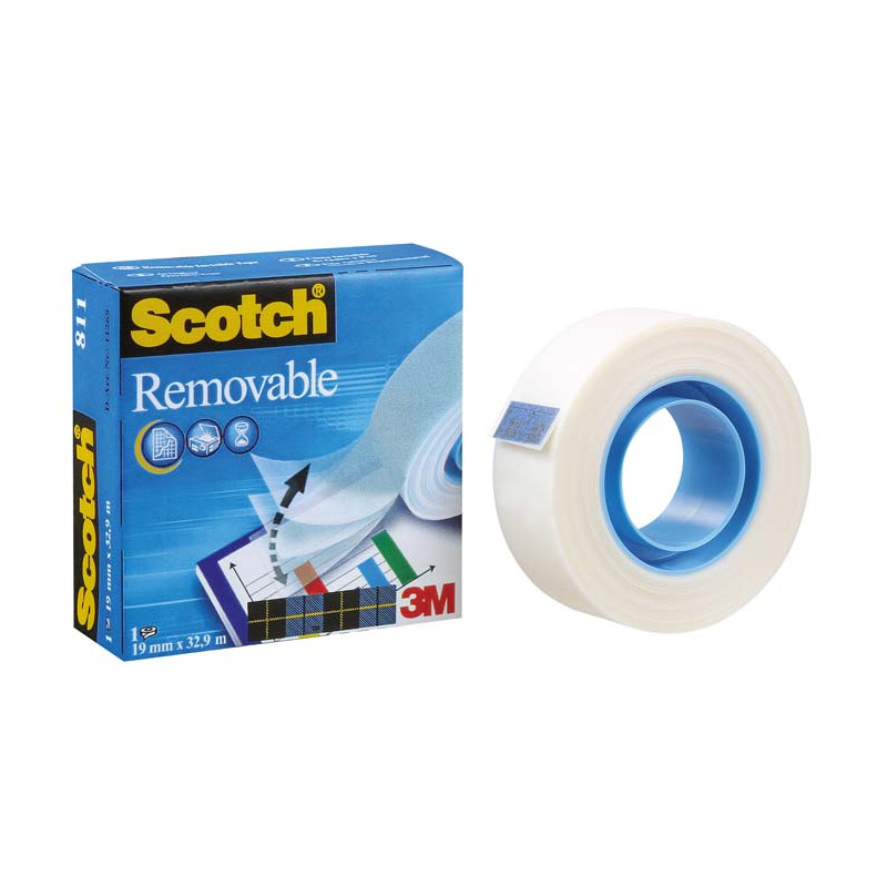 TAŚMA KLEJĄCA BIUROWA MATOWA 3M SCOTCH 811 19X33M 