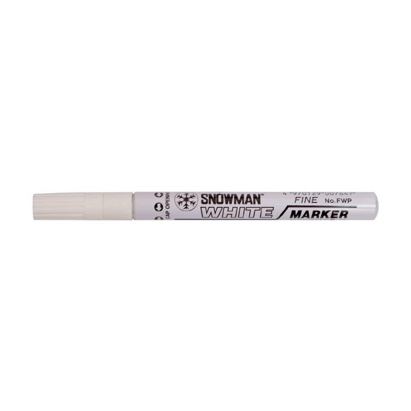 MARKER OLEJOWY SNOWMEN ŚREDNI BIAŁY