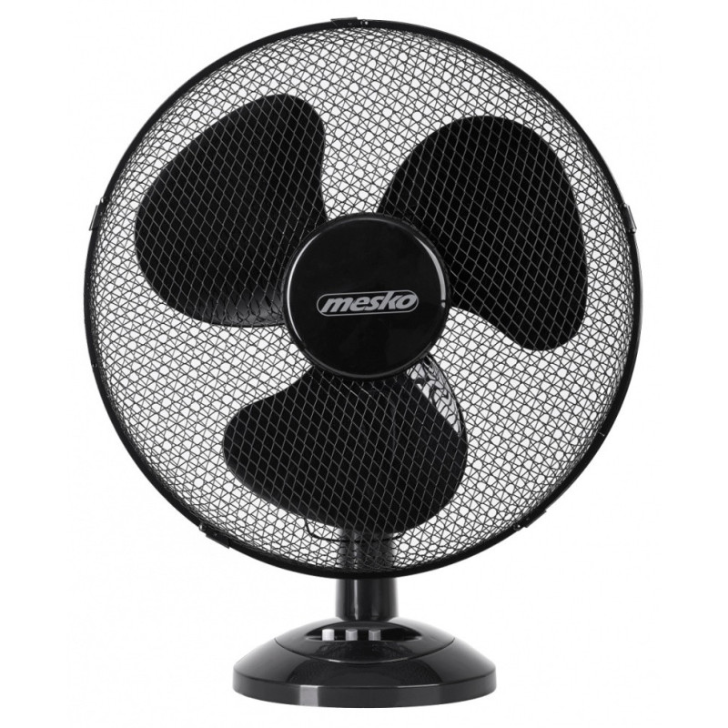 Wentylator MESKO, biurkowy, śr. 23cm, 45W, czarny